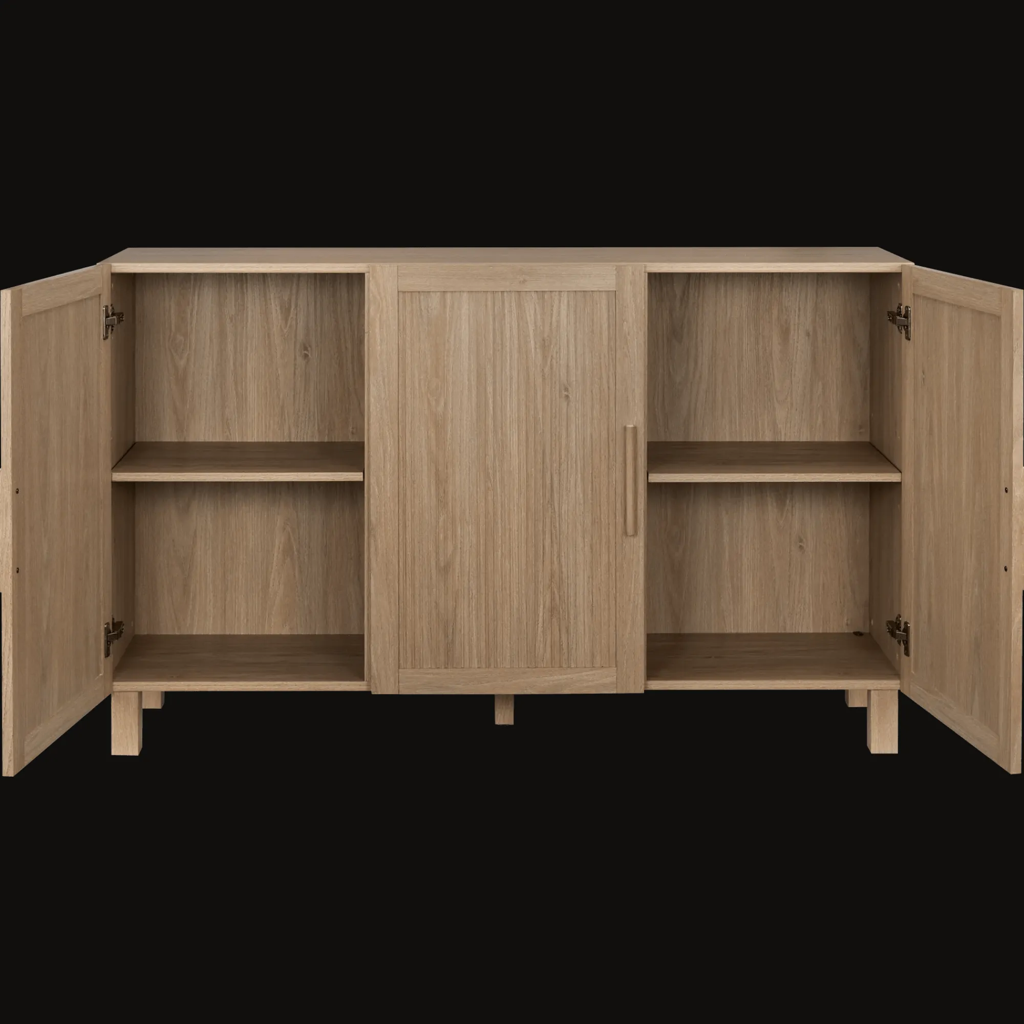 Bouclair 3 Door Wood Veneer Buffet* Furniture Accessories|Buffet Tables & Credenzas