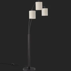 Bouclair 3 Linen Shade Floor Lamp* Floor Lamps