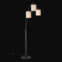 Bouclair 3 Linen Shade Floor Lamp* Floor Lamps
