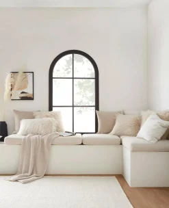 Bouclair Abstract Blush Wave Framed Canvas* Printed & Photography Wall Art Canvases