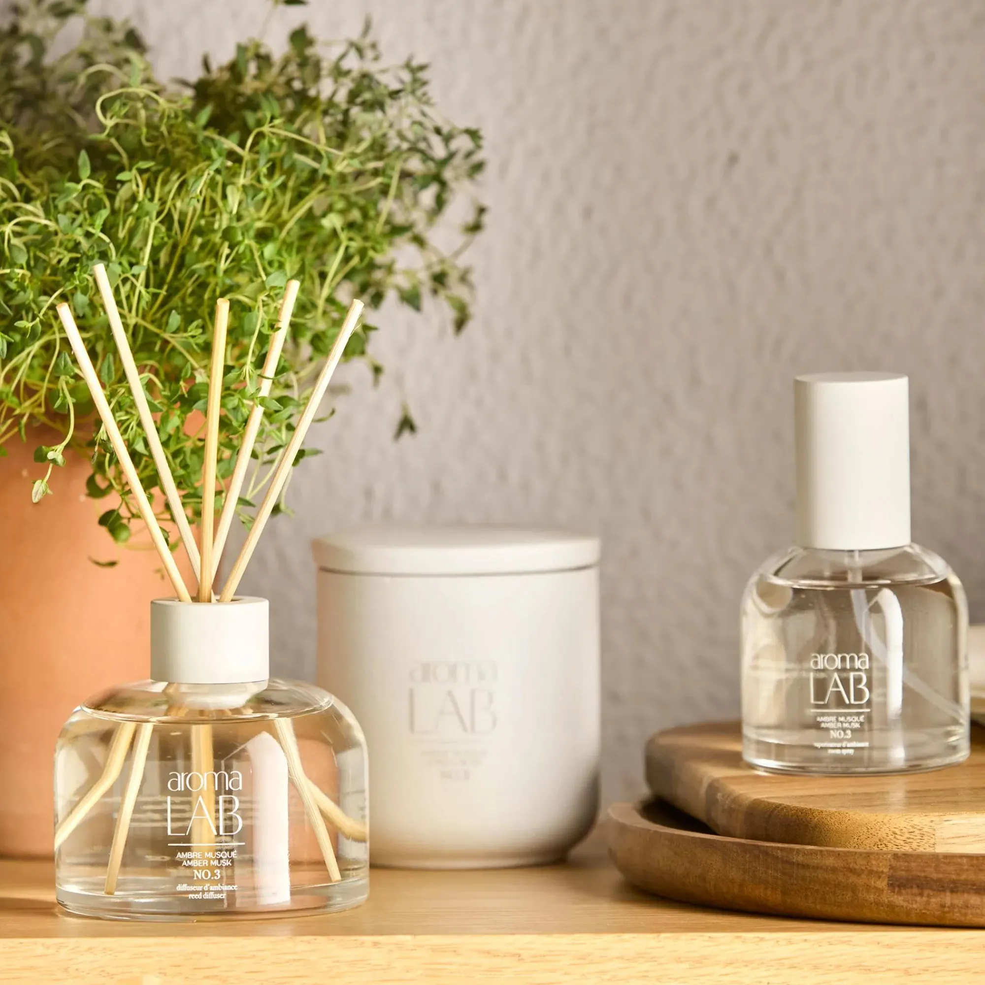 Bouclair Amber Musk Diffuser - Aroma Lab* Candles & Candle Stick Holders