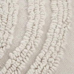 Bouclair Anya Beige Tufted Rainbow Lumbar Throw Pillow* Nursery Throw Pillows