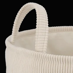 Bouclair Beige Corduroy Hamper* Junior Decorative Accessories