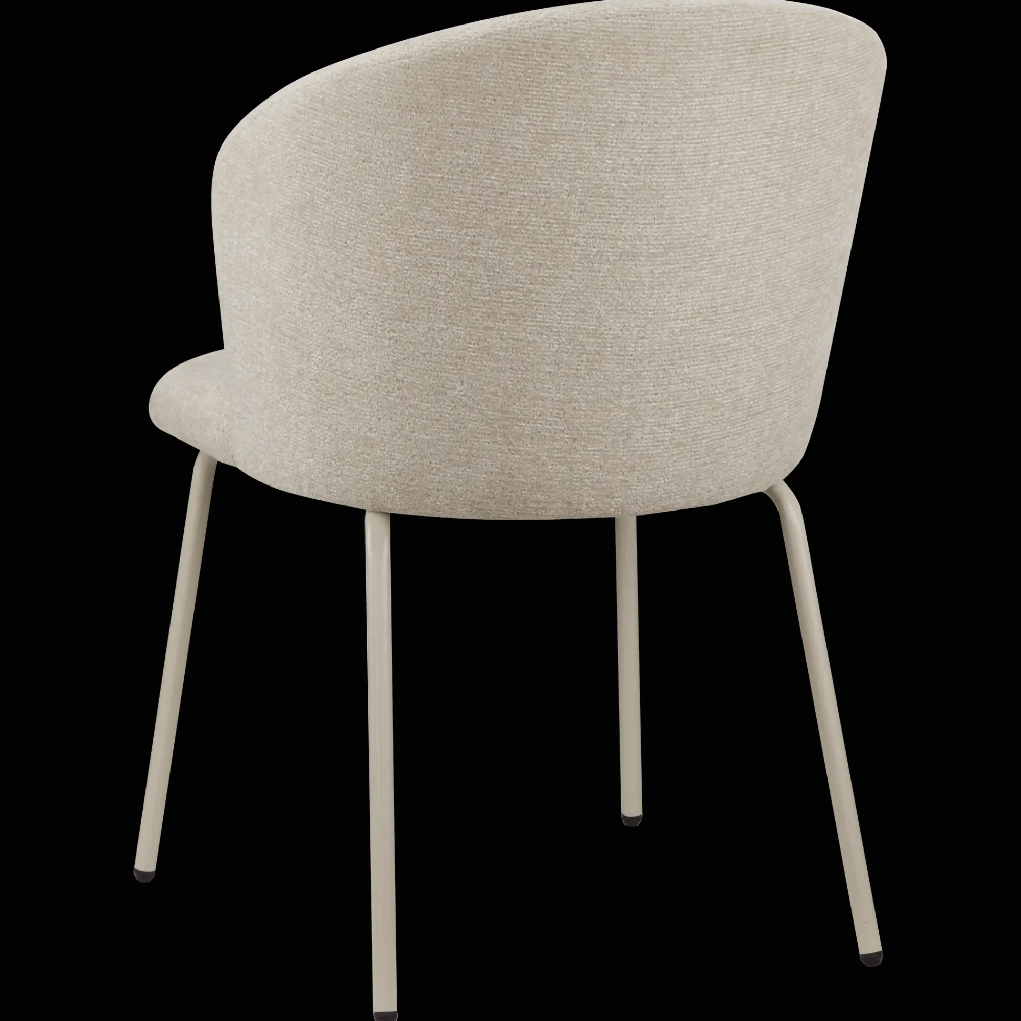 Bouclair Beige Fabric and Metal Dining Chair* Furniture Accessories|Dining Chairs