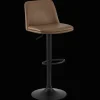 Bouclair Beige Faux Leather and Metal Bar Stool* Furniture Accessories|Bar & Counter Stools