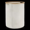 Bouclair Beige Hamper with Bamboo Ring* Storage Baskets & Hampers|Storage & Baskets