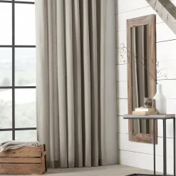 Bouclair Beige Naturia Panel Curtain* Sheer Curtains & Window Sheer Panels|Room Darkening & Light Filtering Curtains