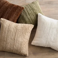 Bouclair Beige Set of 2 Ellyn Decorative Pillow* Decorative Throw Pillows