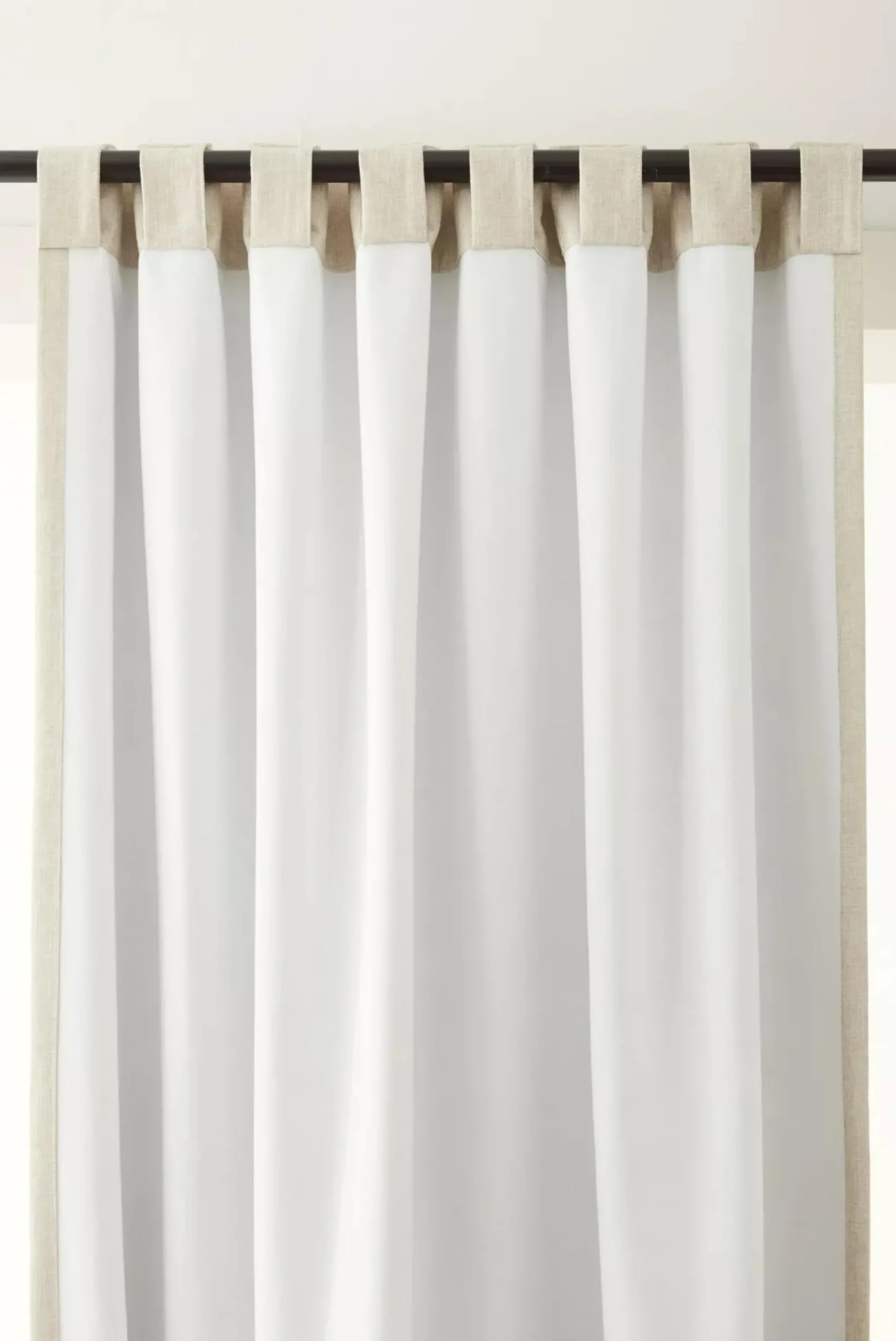 Bouclair Beige Taha Rod Pocket Back Tab Blackout Curtain* Blackout Window Curtains|Sheer Curtains & Window Sheer Panels