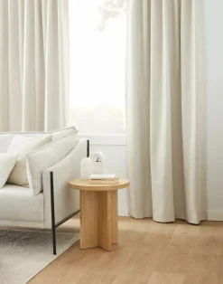 Bouclair Beige Taha Rod Pocket Back Tab Blackout Curtain* Blackout Window Curtains|Sheer Curtains & Window Sheer Panels