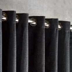 Bouclair Black Artemesia Blackout Curtain* Sheer Curtains & Window Sheer Panels|Blackout Window Curtains