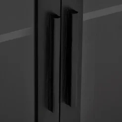 Bouclair Black Buffet with Glass Doors* Furniture Accessories|Buffet Tables & Credenzas