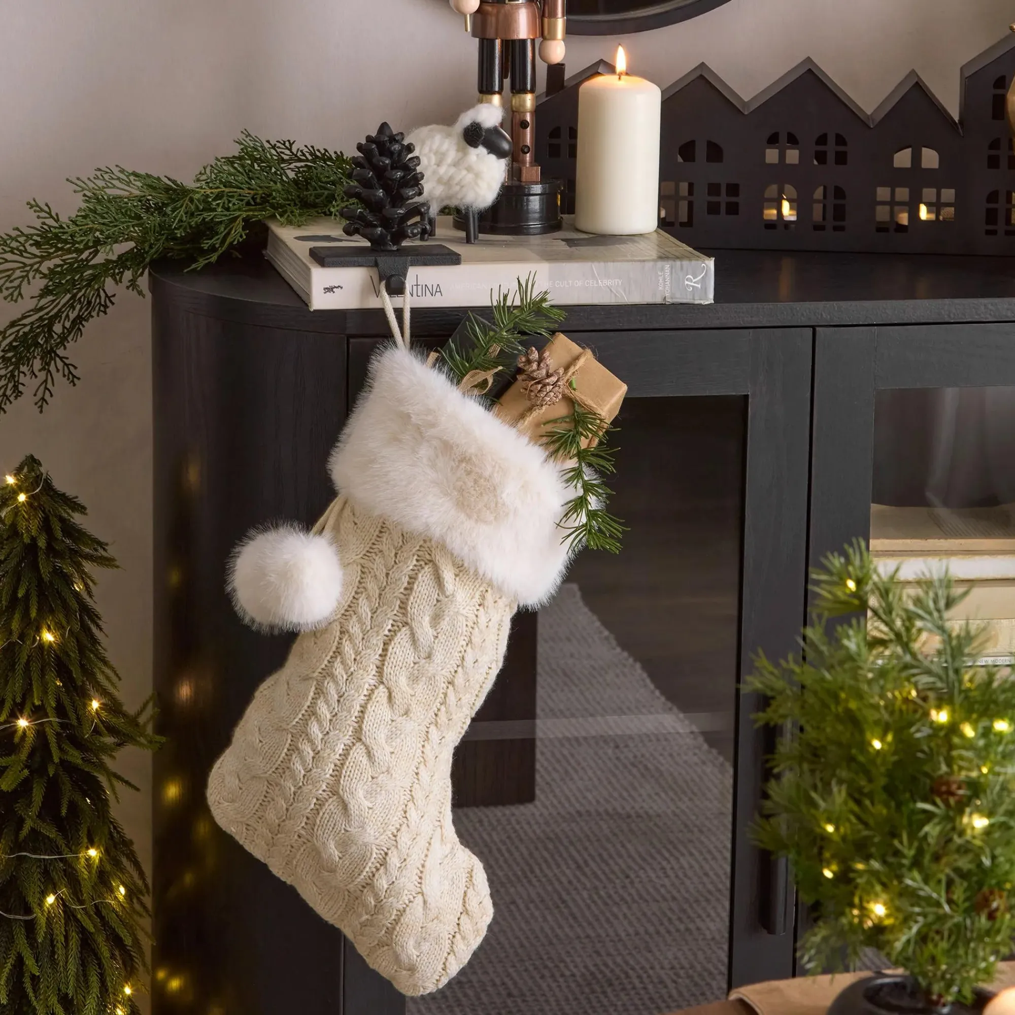 Bouclair Black Buffet with Glass Doors* Furniture Accessories|Buffet Tables & Credenzas