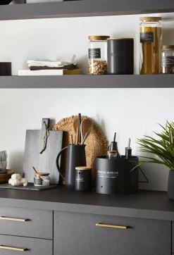 Bouclair Black Ceramic Garlic Container* Dinnerware|Kitchen & Dining Accessories