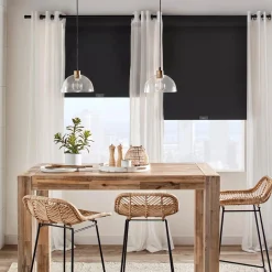 Bouclair Black Chita Cordless Blackout Roller Shade* Window Blinds & Shades