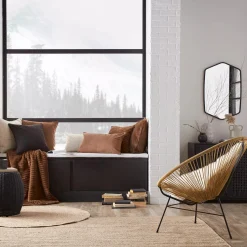 Bouclair Black Clifford Decorative Pillow* Decorative Throw Pillows