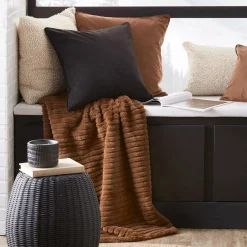 Bouclair Black Clifford Decorative Pillow* Decorative Throw Pillows