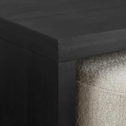 Bouclair Black Coffee Table with Ottoman* Coffee Tables|Coffee Tables & Side Tables