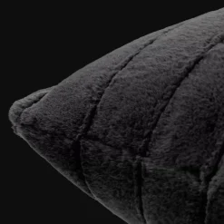 Bouclair Black Cougar Faux Fur Throw Pillow* Decorative Throw Pillows