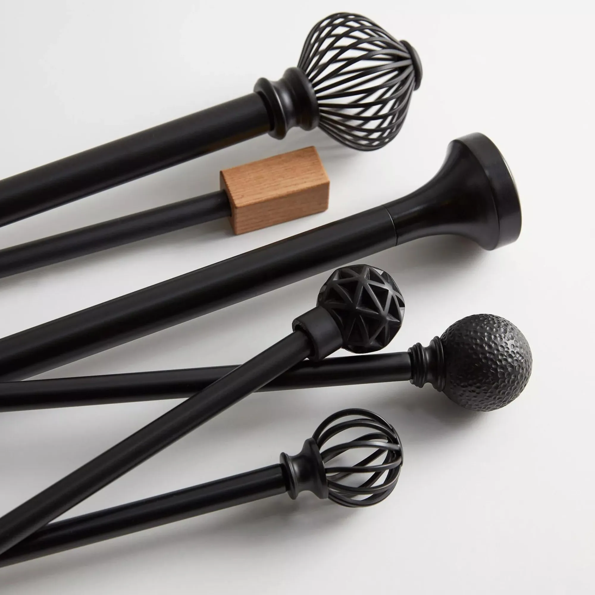 Bouclair Black Curtain Rod Set - Diameter 16/19 mm* Curtain Rods