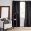 Bouclair Black Dayni Blackout Back-Tab Curtain* Sheer Curtains & Window Sheer Panels|Blackout Window Curtains