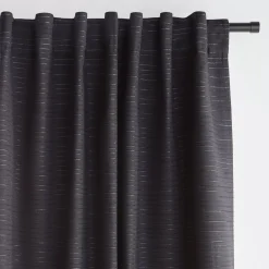Bouclair Black Dayni Blackout Back-Tab Curtain* Sheer Curtains & Window Sheer Panels|Blackout Window Curtains