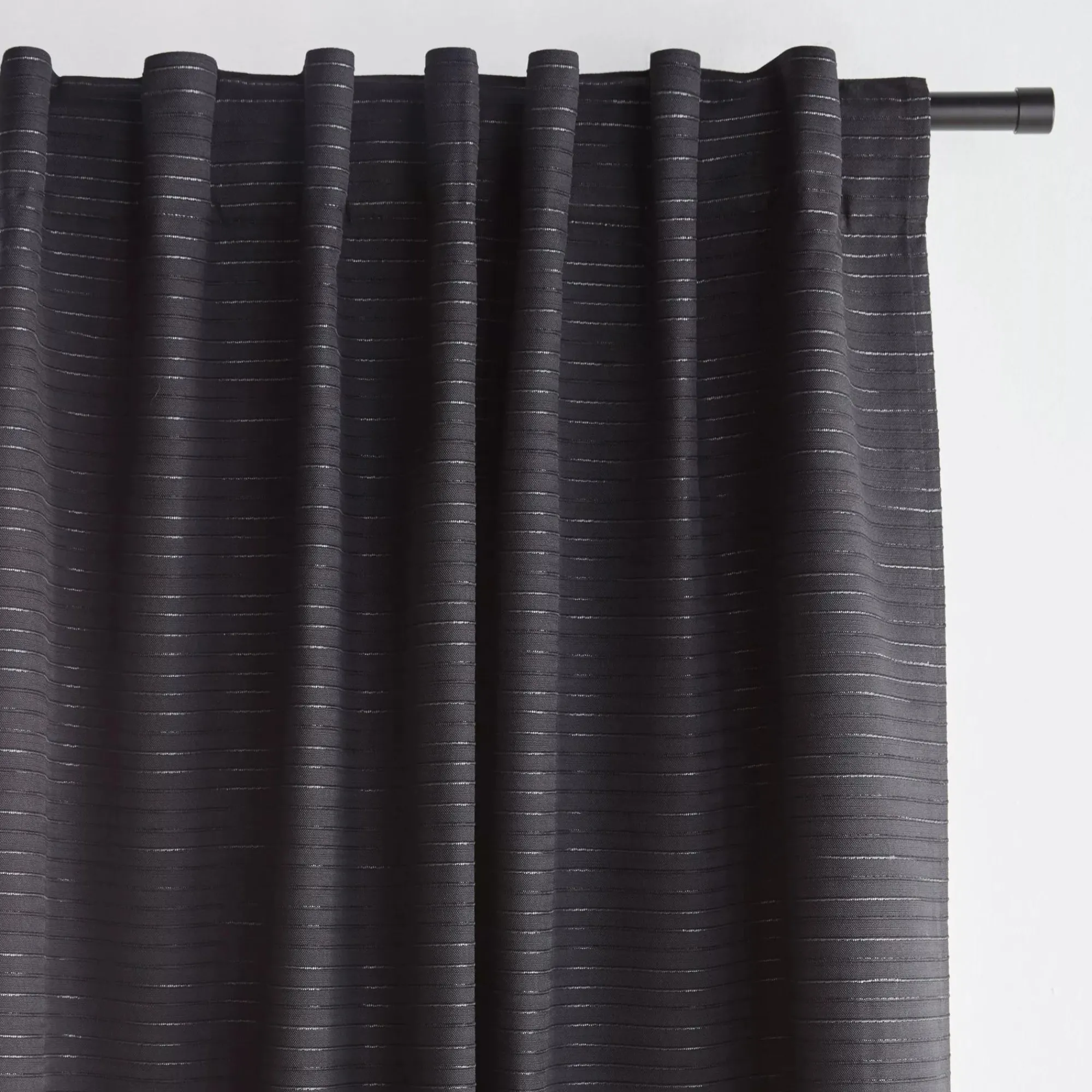 Bouclair Black Dayni Blackout Back-Tab Curtain* Sheer Curtains & Window Sheer Panels|Blackout Window Curtains