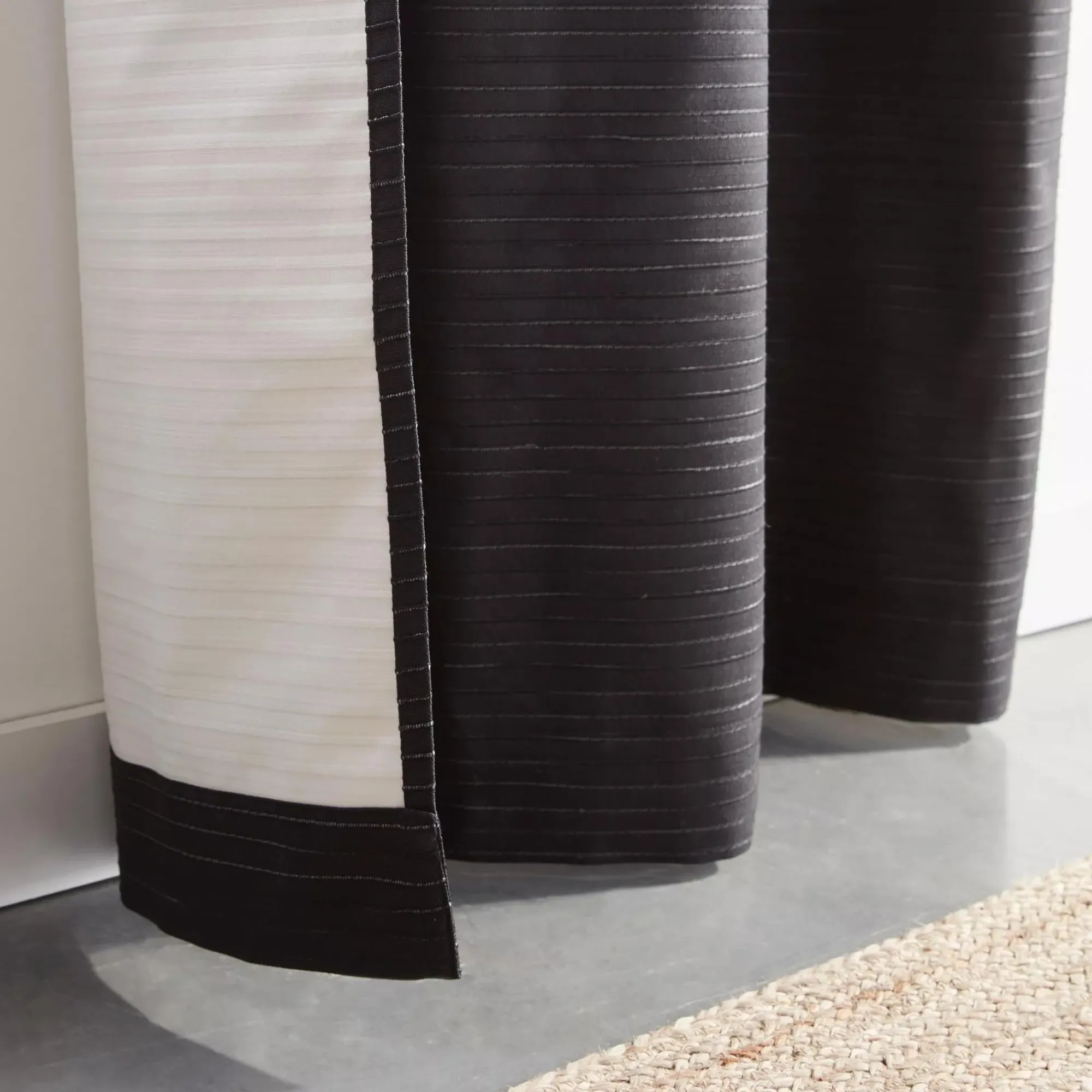 Bouclair Black Dayni Blackout Back-Tab Curtain* Sheer Curtains & Window Sheer Panels|Blackout Window Curtains