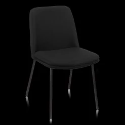 Bouclair Black Fabric and Metal Dining Chair* Furniture Accessories|Dining Chairs