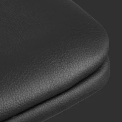 Bouclair Black Faux Leather and Metal Bar Stool* Furniture Accessories|Bar & Counter Stools