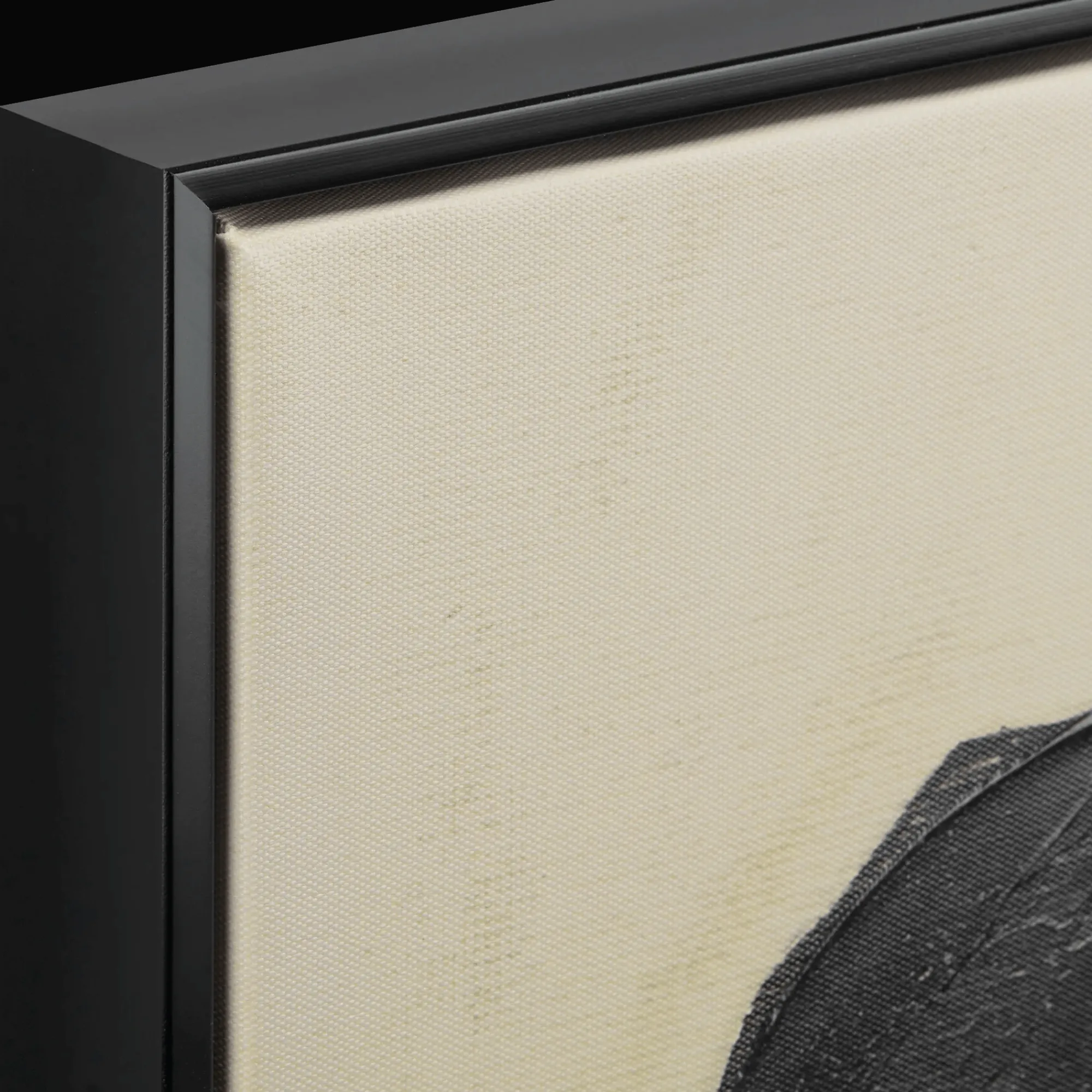 Bouclair Black Leaf in a Vase Framed Art* Oil Paintings