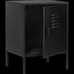 Bouclair Black Metal Locker Side Table* Junior Bedroom Furniture