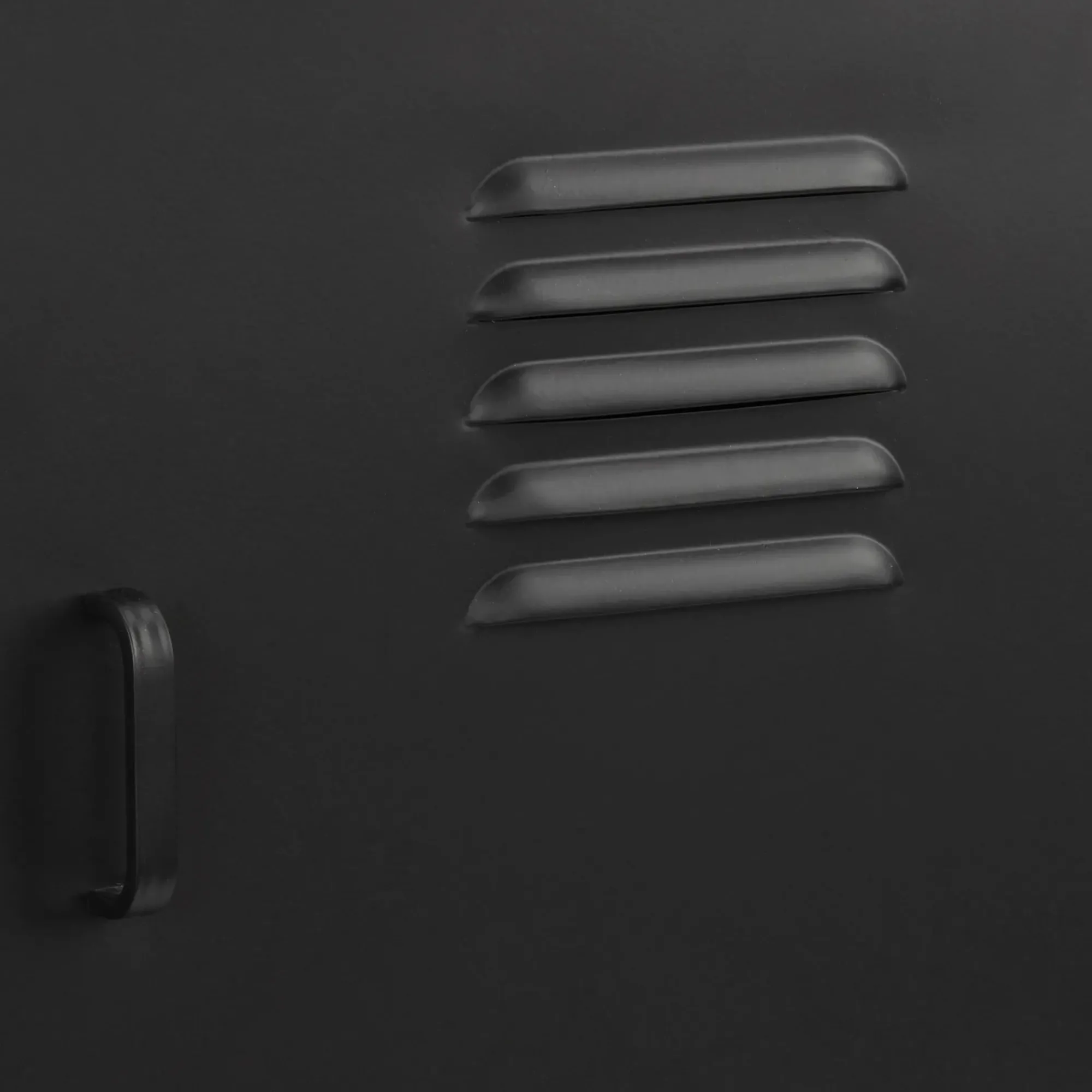 Bouclair Black Metal Locker Side Table* Junior Bedroom Furniture