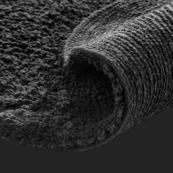 Bouclair Black Oval Tufted Bath Mat* Bath Mats