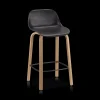 Bouclair Black Plastic and Wood Metal Veneer Counter Stool* Furniture Accessories|Bar & Counter Stools