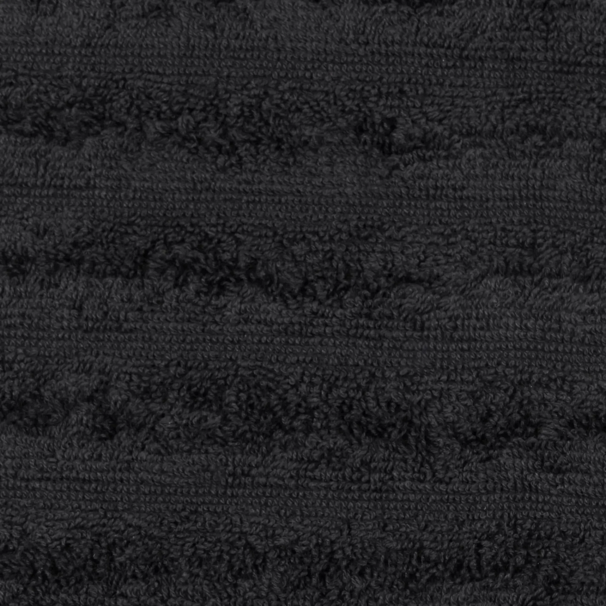 Bouclair Black Ribbed Bath Towel* Bath Towels