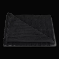 Bouclair Black Ribbed Bath Towel* Bath Towels