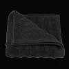Bouclair Black Ribbed Hand Towel* Bath Towels
