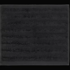 Bouclair Black Ribbed Washcloth* Bath Towels