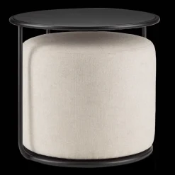 Bouclair Black Side Table with Ottoman* Side Tables|Coffee Tables & Side Tables