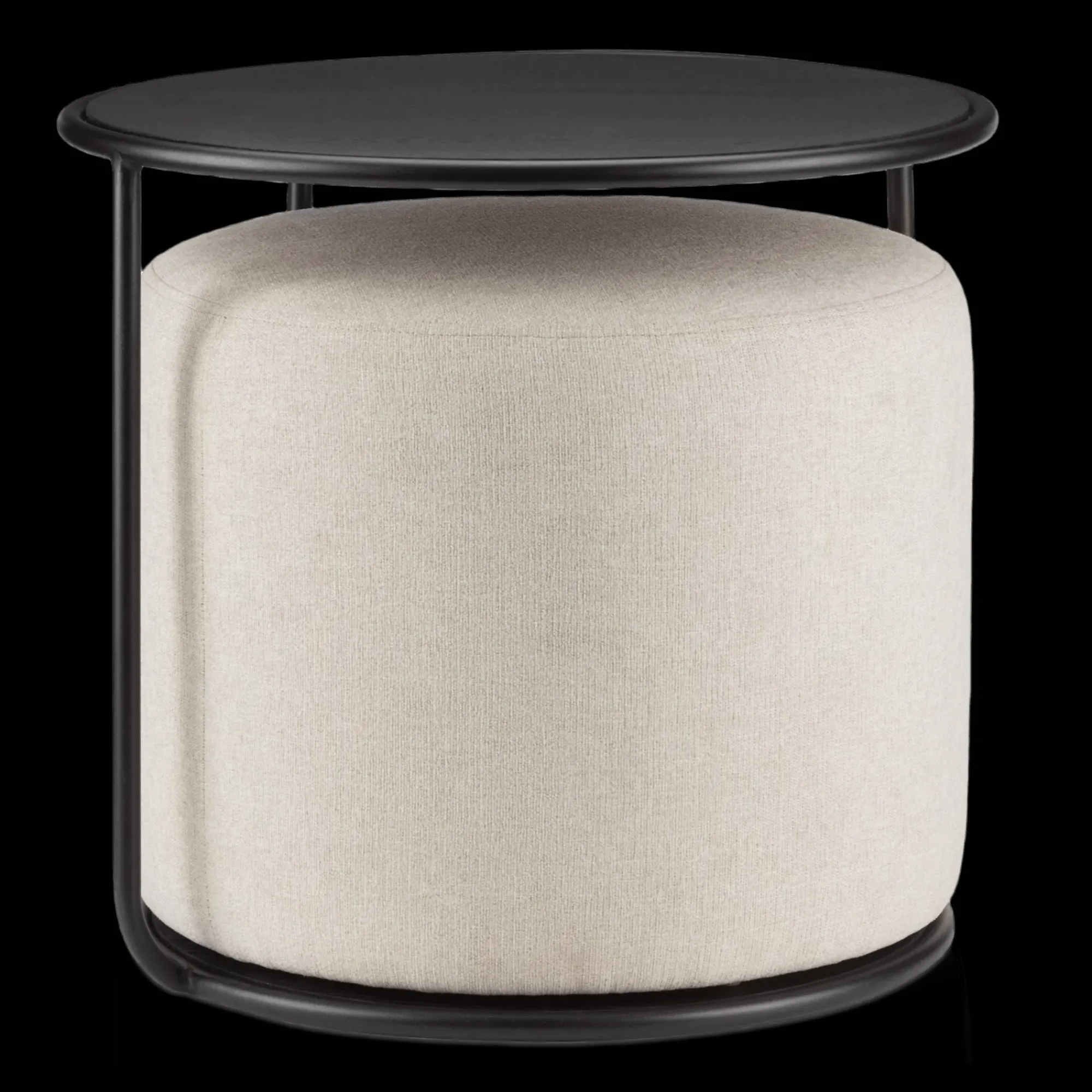 Bouclair Black Side Table with Ottoman* Side Tables|Coffee Tables & Side Tables