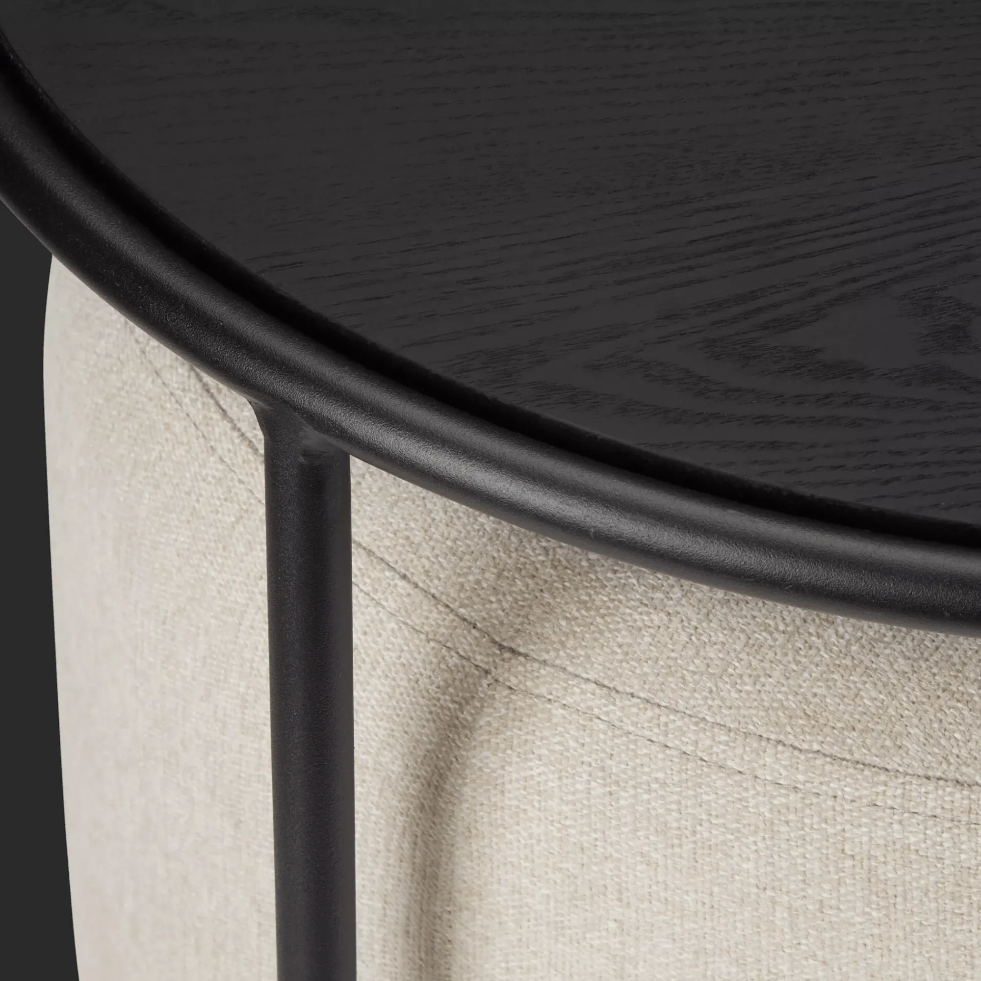 Bouclair Black Side Table with Ottoman* Side Tables|Coffee Tables & Side Tables