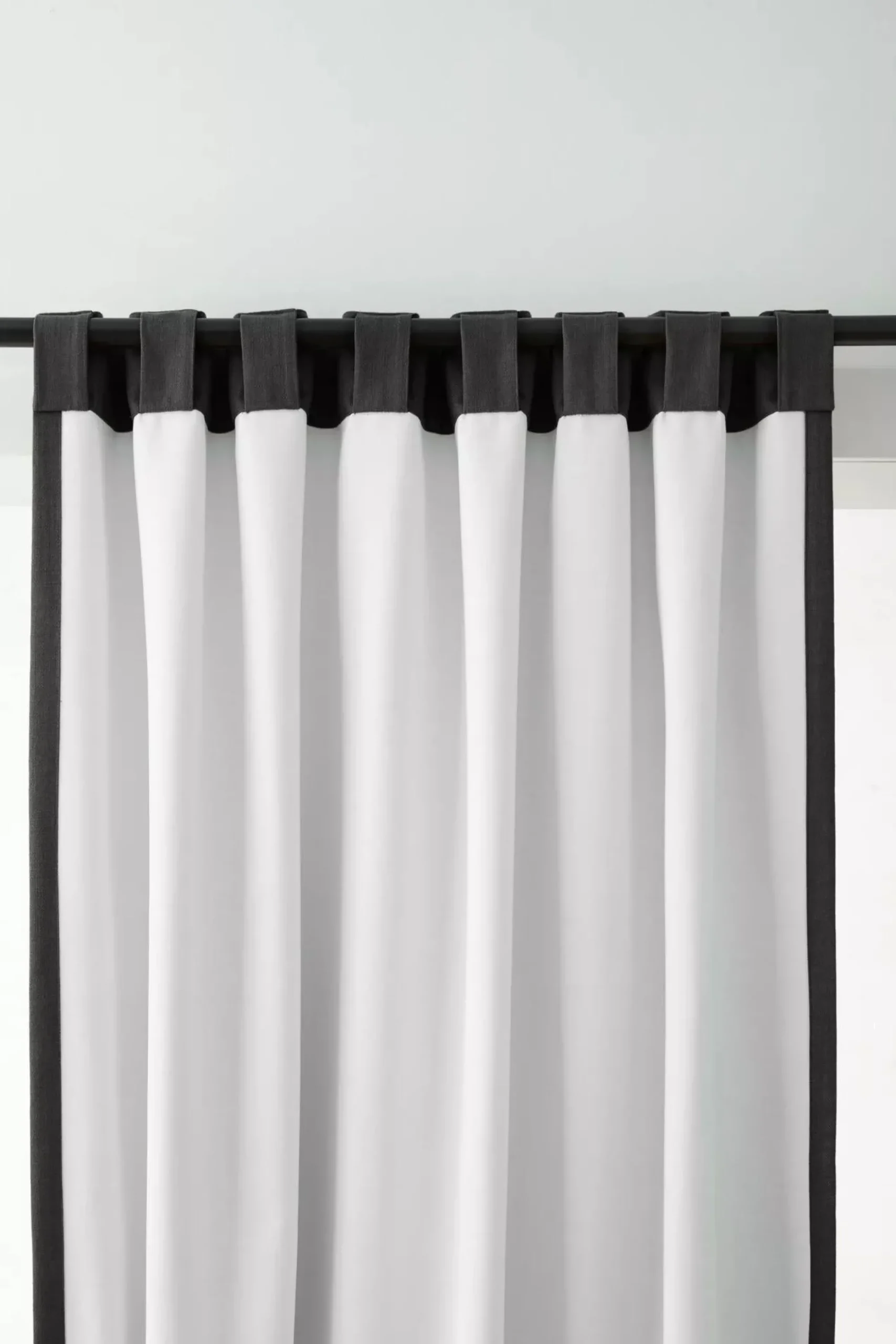 Bouclair Black Taha Rod Pocket Back Tab Blackout Curtain* Sheer Curtains & Window Sheer Panels|Blackout Window Curtains