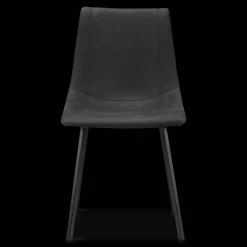 Bouclair Black Textured Faux Leather and Metal Dining Chair* Furniture Accessories|Dining Chairs