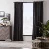 Bouclair Black Vence Blackout Curtain with Hidden Back Tab* Sheer Curtains & Window Sheer Panels|Blackout Window Curtains