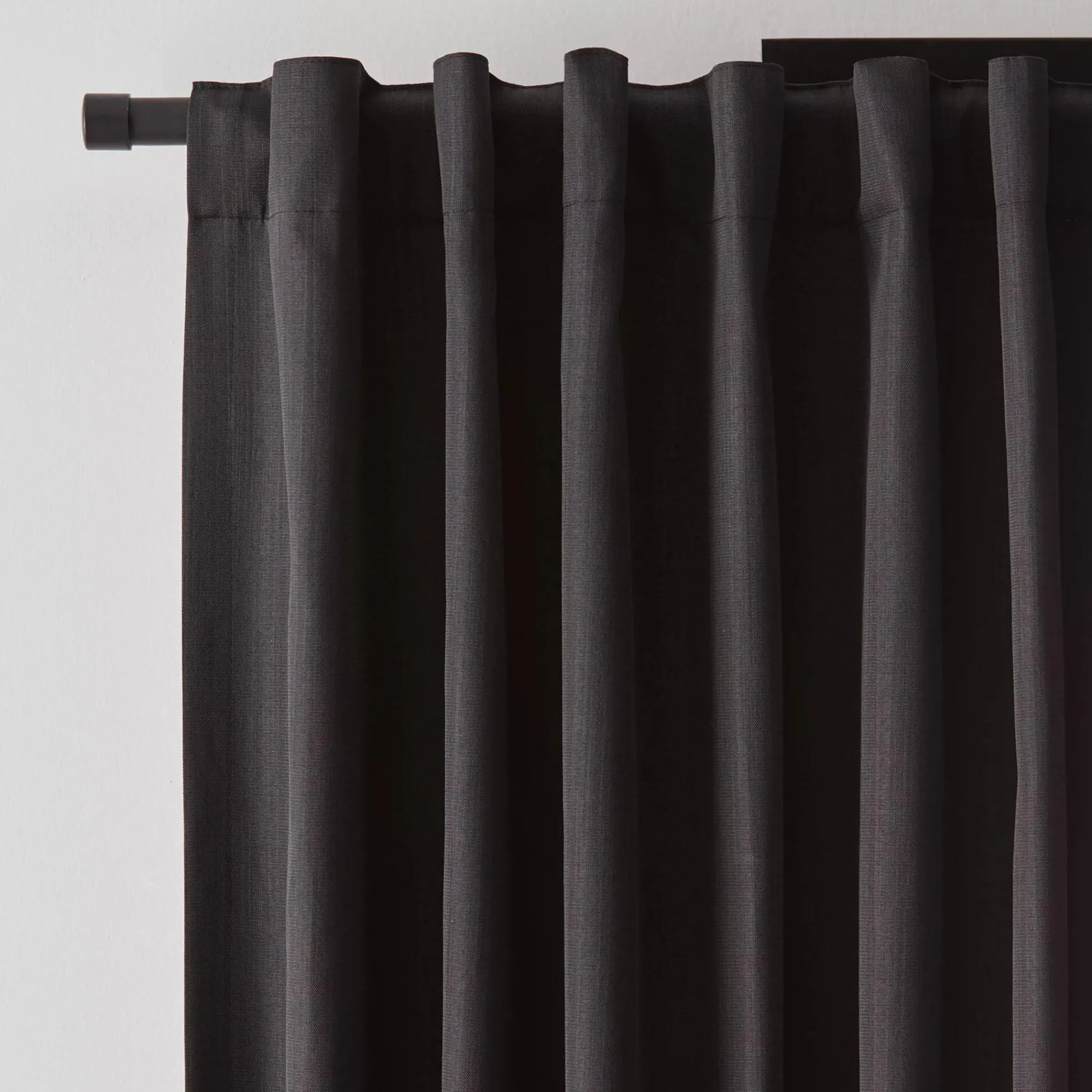 Bouclair Black Vence Blackout Curtain with Hidden Back Tab* Sheer Curtains & Window Sheer Panels|Blackout Window Curtains