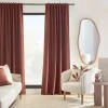 Bouclair Brick Taha Rod Pocket Back Tab Blackout Curtain* Sheer Curtains & Window Sheer Panels|Blackout Window Curtains