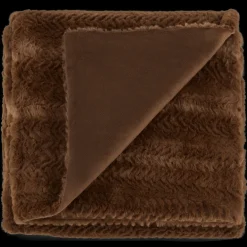 Bouclair Brown Ellyn Faux Fur Throw* Decorative Throws & Blankets