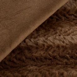 Bouclair Brown Ellyn Faux Fur Throw* Decorative Throws & Blankets
