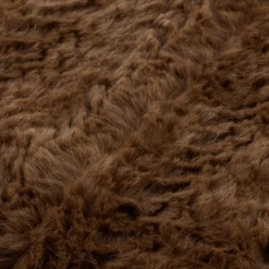 Bouclair Brown Ellyn Faux Fur Throw* Decorative Throws & Blankets